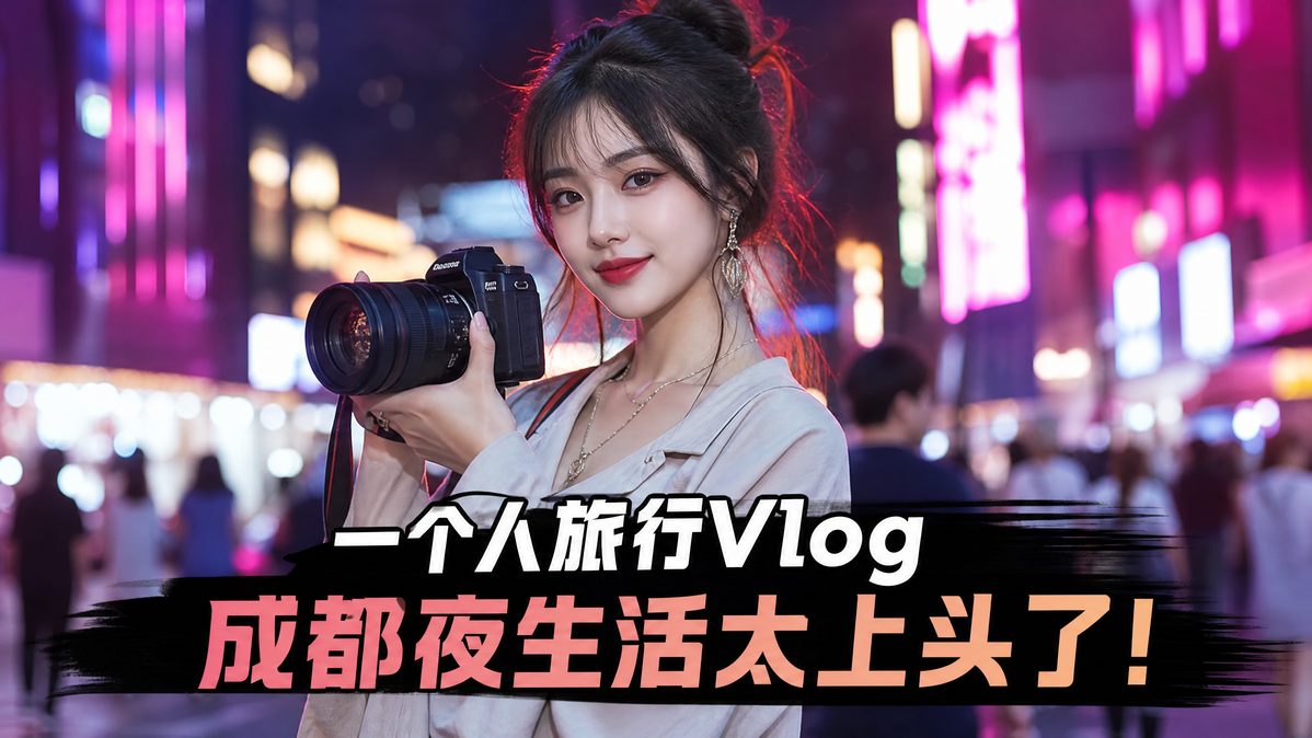 猎奇城市夜景Vlog视频教程
